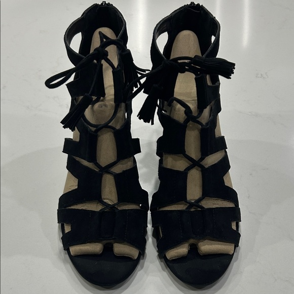 Tahari Shoes - Tahari Norway Black Suede High Heal Sandals